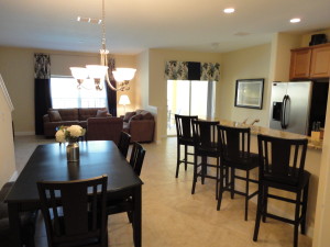 Royale Palm Model Kitchen and Dining Room at Storey Lake
